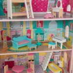 Casuta din lemn de papusi  Abbey Manor Dollhouse KidKraft- Extensibila cu mansarda